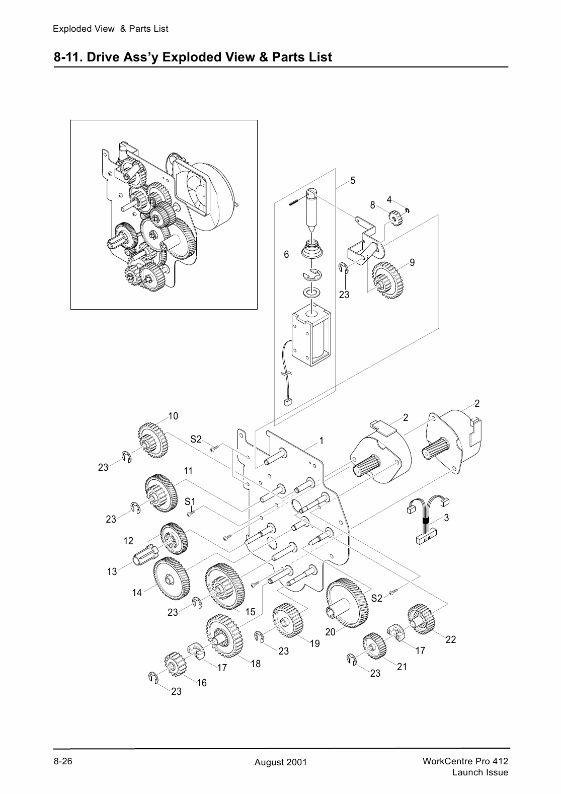 Xerox WorkCentre Pro-412 Parts List and Service Manual-5